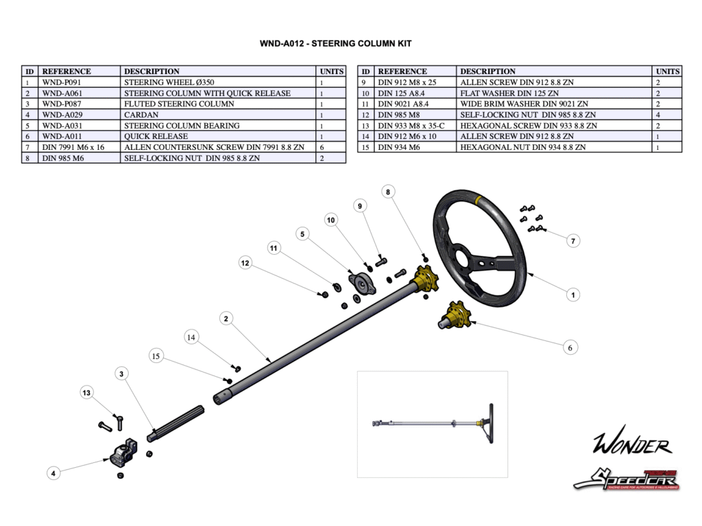STEERING COLUMN KIT