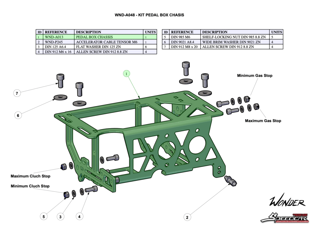PEDAL BOX CHASSIS