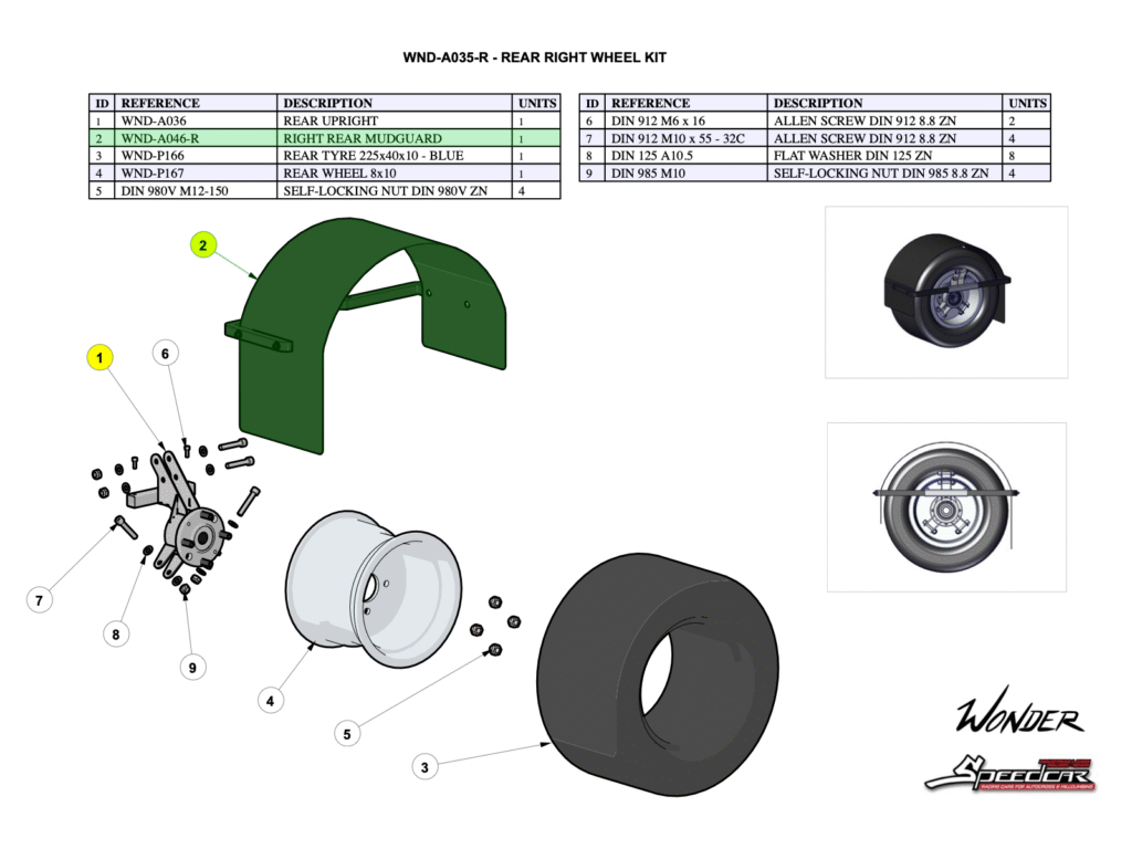REAR RIGHT MUDGUARDS