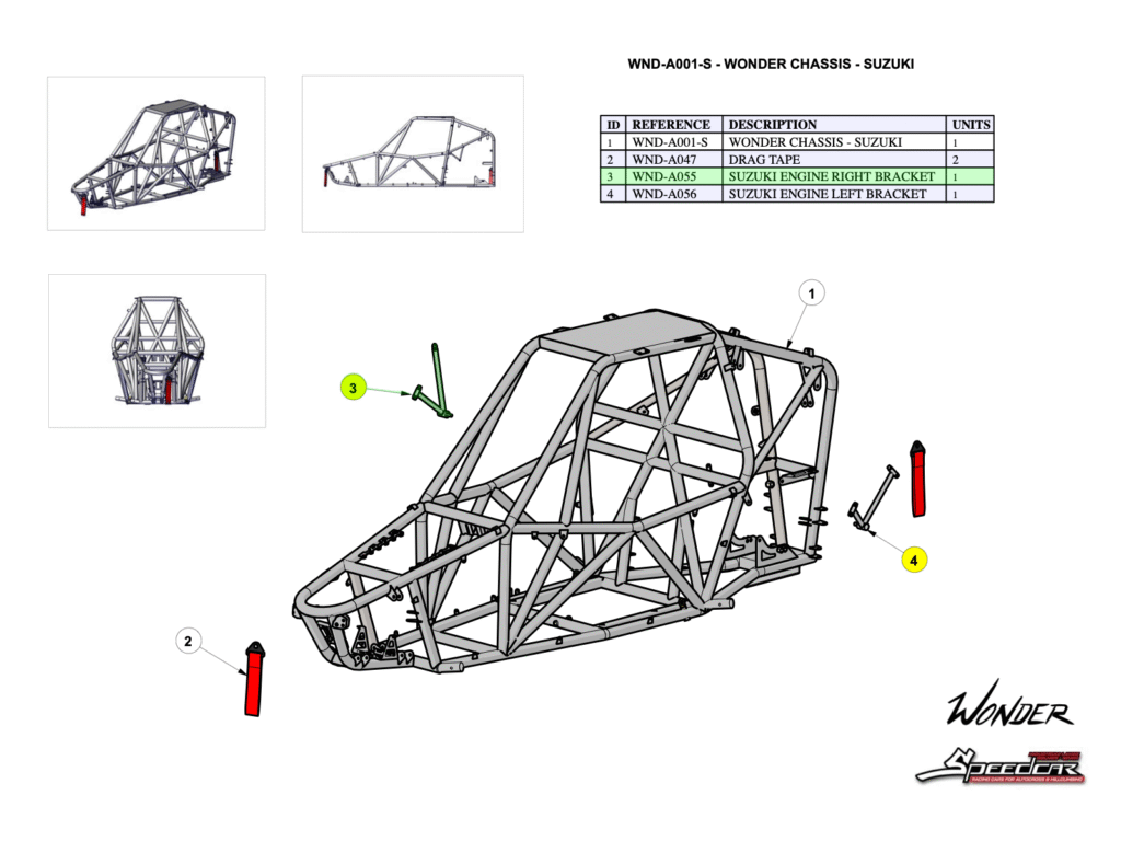SUZUKI ENGINE RIGHT BRACKET