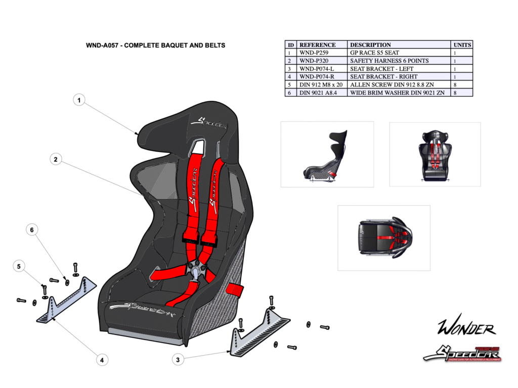COMPLETE BAQUET AND bolts