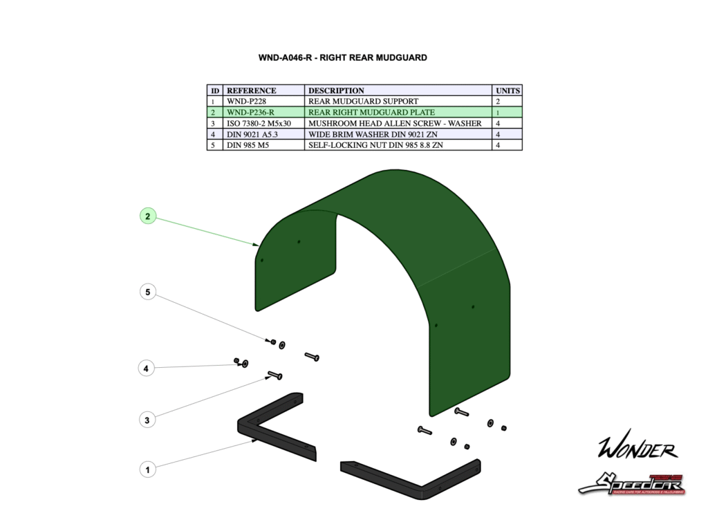 REAR RIGHT MUDGUARD PLATE