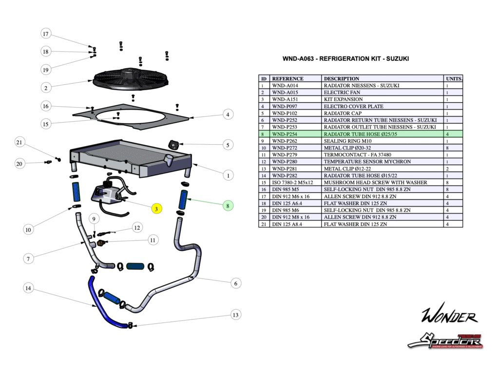 RADIATOR TUBE HOSE d25-35