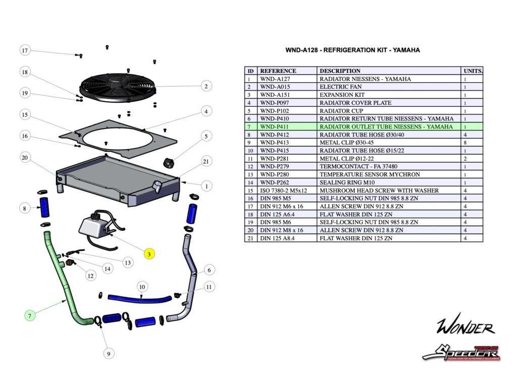 RADIATOR OUTLET TUBE - YAMAHA