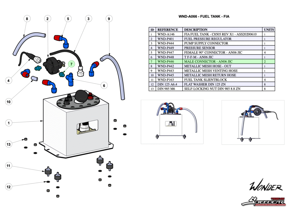 MALE CONNECTOR - AN06 JIC