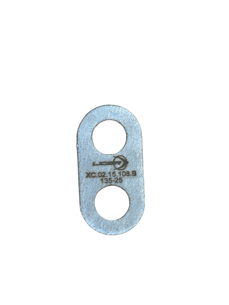 Rear wishbone mount locking shim